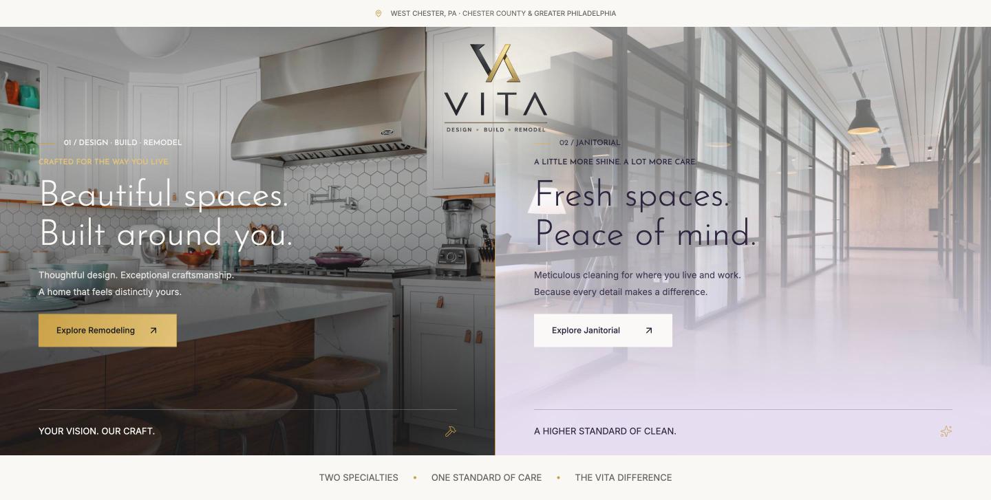 VITA Multi Service Solutions website